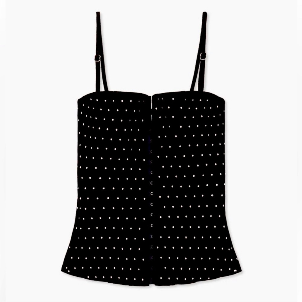 WEWOREWHAT Rhinestone Peplum Corset